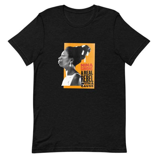 A Rebel With A Cause Black T-Shirt – Nina Simone Official Store