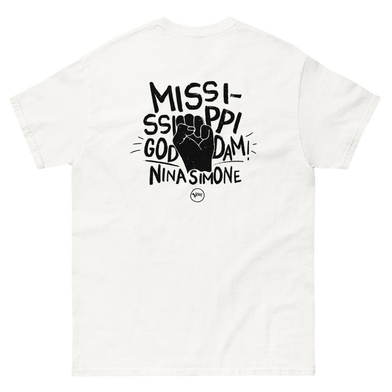 Nina Simone: Mississippi Goddamn Anniversary T-Shirt (White) Back